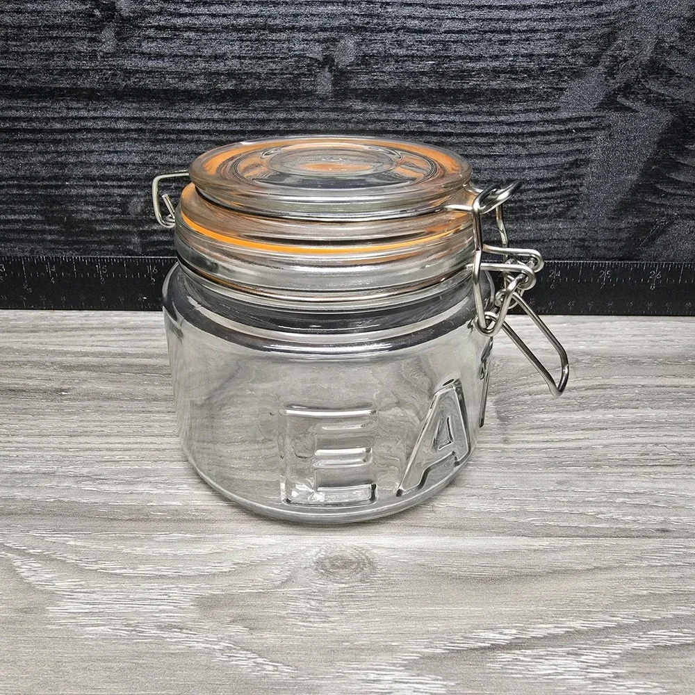 Clear Canister With Latch Lock Lid - 